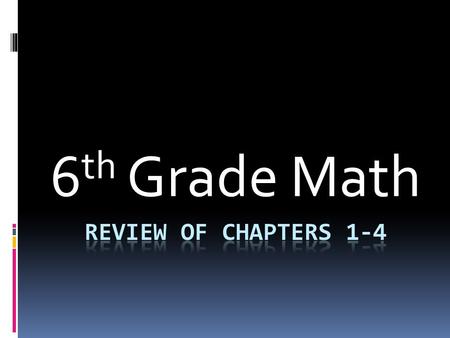 6 th Grade Math Congratulations What kind of number is 27? Prime Composite Factorial I don’t know.