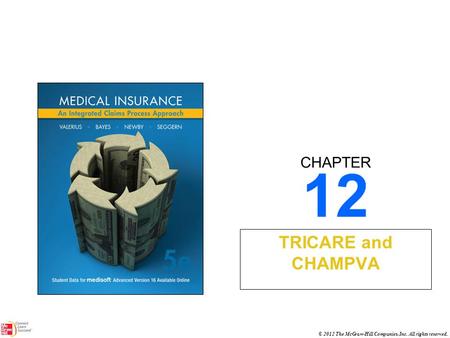 CHAPTER © 2012 The McGraw-Hill Companies, Inc. All rights reserved. 12 TRICARE and CHAMPVA.