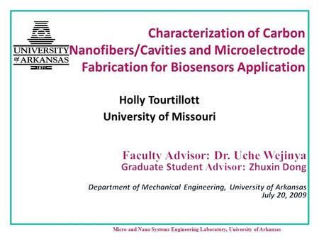 Holly Tourtillott University of Missouri