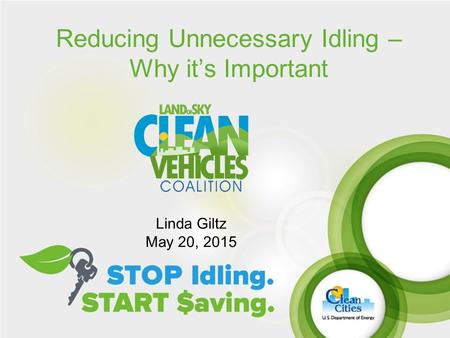 Reducing Unnecessary Idling – Why it’s Important Linda Giltz May 20, 2015.