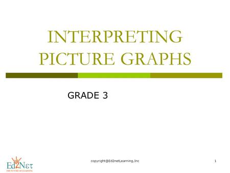 INTERPRETING PICTURE GRAPHS GRADE 3.
