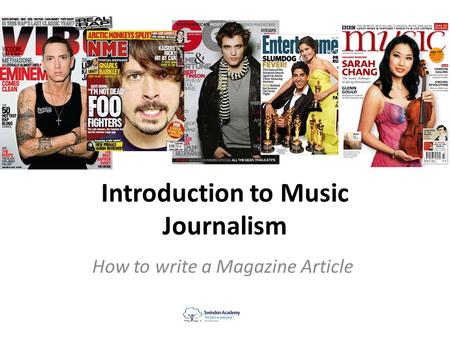 Introduction to Music Journalism