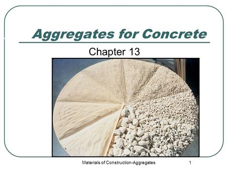 Aggregates for Concrete