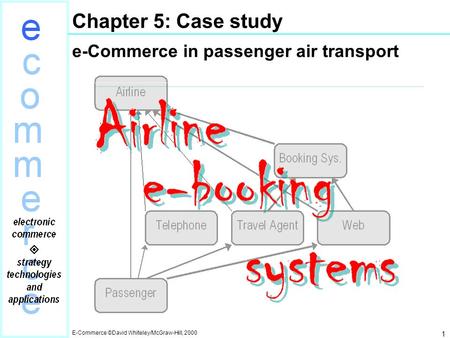 Chapter 5: Case study e-Commerce in passenger air transport