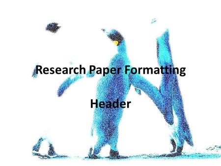 Header Research Paper Formatting. Start by opening up Microsoft Word under “All Programs:”