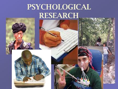 PSYCHOLOGICAL RESEARCH. Population & Sample All research is aimed towards a particular population –The larger group that the results should apply to The.