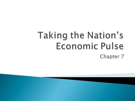 Taking the Nation’s Economic Pulse