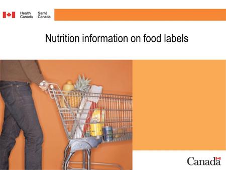 Nutrition information on food labels. What is new? What does it mean? How do you use it? #1.