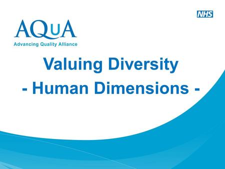 Valuing Diversity - Human Dimensions - IT’S CHRISTMAS TIME!!!!!!!