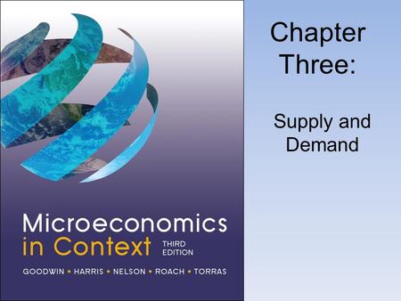 Chapter Three: Supply and Demand. The Theory of Supply.