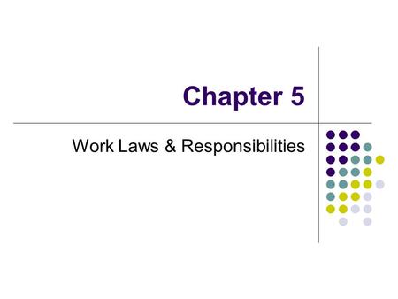 Work Laws & Responsibilities
