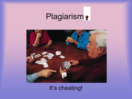Plagiarism It’s cheating!. Example of Plagiarism ORIGINAL TEXT: The mission statement of the WCSCC and area employers recognize the importance of good.