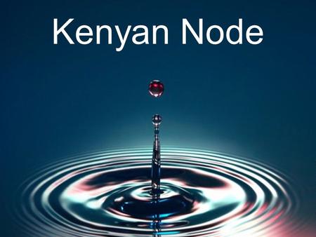 Kenyan Node. What is it? Think tank Doing policy analysis and research It is non partisan…no political or any party affiliation It is a membership organization.