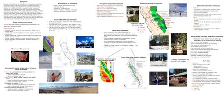Scales of Sierra Nevada watersheds Fewer than 20 main rivers, each of which drains 1,000-5,000 km 2 above the mountain front The greater San Joaquin (mountains.