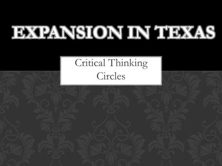 Critical Thinking Circles