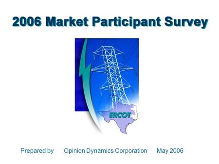 Prepared by Opinion Dynamics Corporation May 2006.