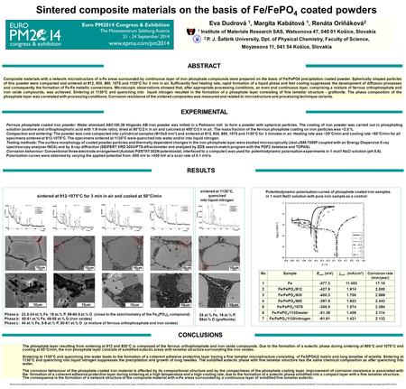 Composite materials with a network microstructure of α-Fe areas surrounded by continuous layer of iron phosphate compounds were prepared on the basis of.