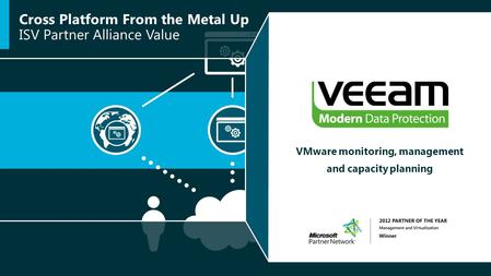 Cross Platform From the Metal Up ISV Partner Alliance Value VMware monitoring, management and capacity planning.