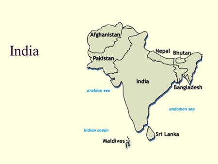 India. Landforms Isolated by mountains, deserts, and water Himalayas Ghats and Deccan Plateau Indus, Ganges, Brahmanputra Rivers 60% of the land is arable.