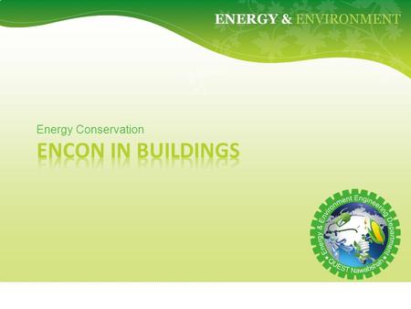 GREEN FIEND ENERGY & ENVIRONMENT Energy Conservation.
