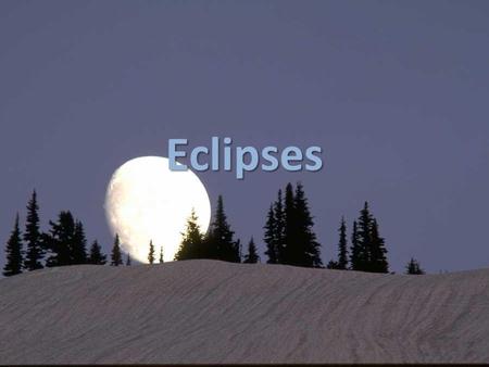 Eclipses. Moon Facts Gravity is 1/6 of Earth (take your weight and divide it by 6) (120/6=20 pounds) Gravity is 1/6 of Earth (take your weight and divide.