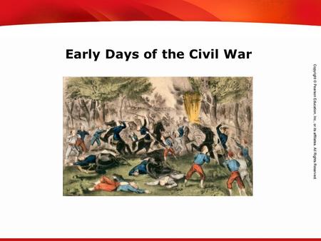 TEKS 8C: Calculate percent composition and empirical and molecular formulas. Early Days of the Civil War.