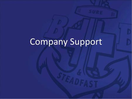 Company Support. 246 Number of companies that closed from 1883 to 1893, company support has always been needed.