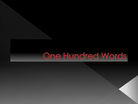 The value of words § § Developing vocabulary to give better understanding of other words § § Developing links to emotion words for faster vocabulary building.