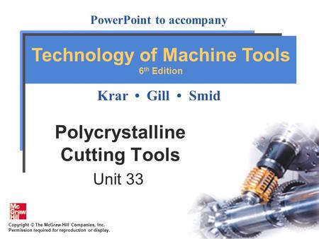 Polycrystalline Cutting Tools