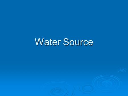 Water Source.  SC has no requirements to be an irrigation contractor  Other states do NC to be certified NC to be certified.