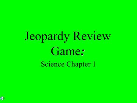 : Jeopardy Review Game: Science Chapter 1. $2 $3 $4 $5 $1 $2 $3 $4 $5$5 $1 $2 $3 $4 $5 $1 $2 $3 $4 $5 $1 $2 $3 $4 $5 $1 Cell Parts Knock Classifying Animals.