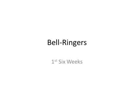 Bell-Ringers 1 st Six Weeks. 1 1. Look around the room and write down FIVE observations you make. 2. Make a list of biotic factors in nature that can.