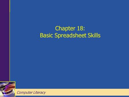 Chapter 18: Basic Spreadsheet Skills