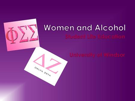  If two students, one female and one male, drink the same amount of liquor, the result is often quite different  Alcohol affects women differently than.