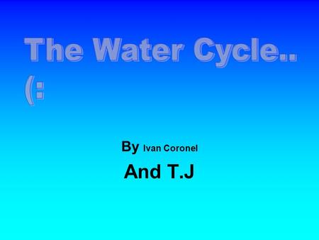 presentation on water class 7