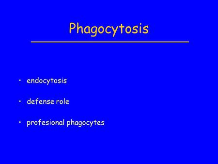 Phagocytosis endocytosis defense role profesional phagocytes.