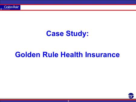 0 Case Study: Golden Rule Health Insurance. Increasing Sales Conversion 88% by Integrating Media Per Customer’s Opt-In Preferences.