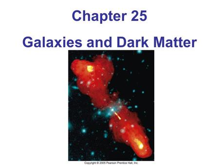 Chapter 25 Galaxies and Dark Matter. 25.1 Dark Matter in the Universe We use the rotation speeds of galaxies to measure their mass: