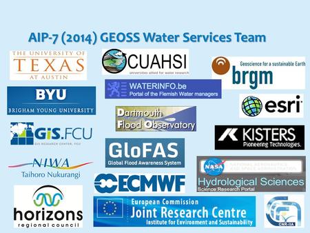 AIP-7 (2014) GEOSS Water Services Team. Land Air Water Aoteara: LAWA New Zealand