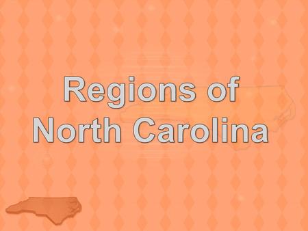 Regions of North Carolina North Carolina is divided in three distinct regions. Mountains Piedmont Coastal Plain.