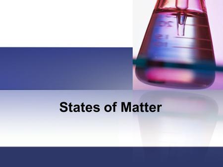 States of Matter. Let’s review matter… Matter is anything that takes up space & has mass. It occurs in three states: Solid Liquid Gas.