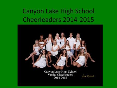 Canyon Lake High School Cheerleaders