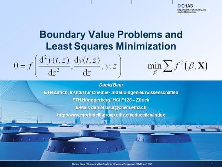 Boundary Value Problems and Least Squares Minimization