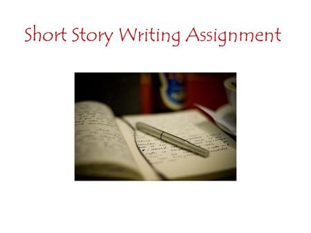Short Story Writing Assignment