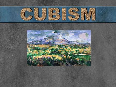 Cubism began between 1907 and 1908 by two artists, Pablo Picasso and George Braque. Cubism is based on geometric shapes and distinct use of space Georges.