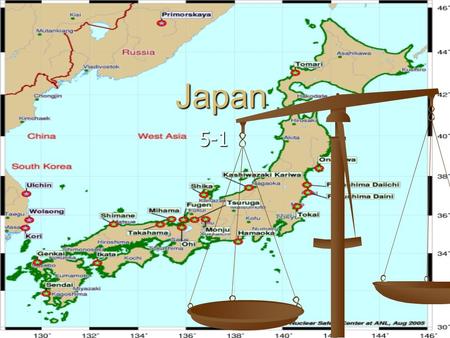 Japan 5-1. bomb Pearl The four largest Islands Volcanoes Japan being a mountainous region has 188 volcanoes- many are active Japan being a mountainous.