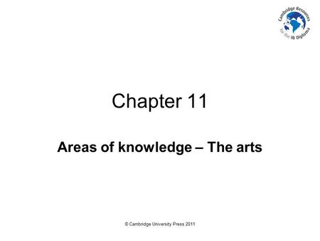 Areas of knowledge – The arts