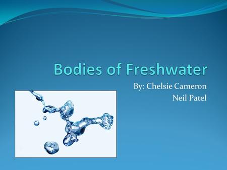 By: Chelsie Cameron Neil Patel. 3% of Earth’s water is freshwater.