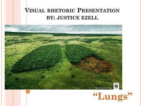 Visual rhetoric Presentation by: justice ezell