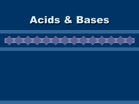 Acids & Bases. Naming Review Binary Acids 1.Start the acid name with “hydro-“ 2.Add the root of the second element with the suffix “ic” 3.Add the word.